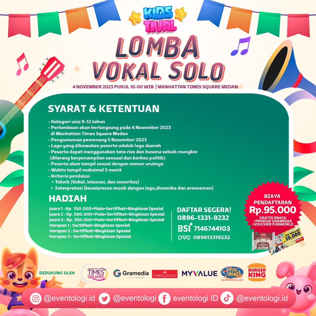 Kids Tival – Lomba Vocal Solo